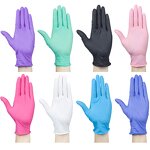Disposable Nitrile Gloves - Purple 100 Pcs Box