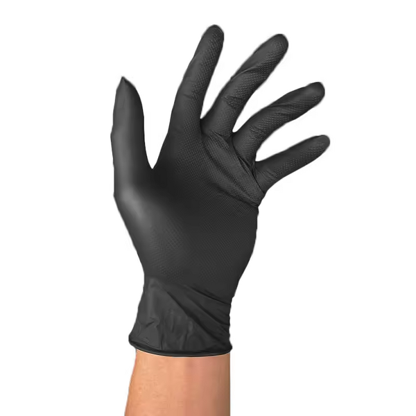 Nitrile Disposable Gloves - 10Mil Raised Diamond Texture Food-Safe