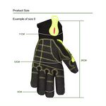 Safety Gloves Level 5 - New Design Anti Slip Oil & Gas Anti Impact