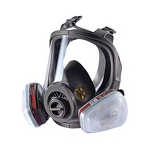 Half-face Gas Mask - Industrial Safety Silicone with Double Cartridges