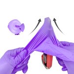 Disposable Nitrile Gloves - Purple 100 Pcs Box