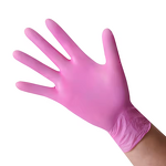 Nitrile Examination Gloves - 9 Inches Blue Disposable with Logo