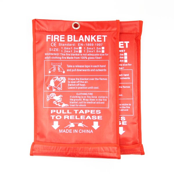 Fire Blanket - 430GSM Fiberglass 1.2m En1869 for Kitchen