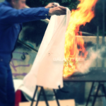 Fire Blanket - Silicone Fiberglass Cloth Emergency Fireproof