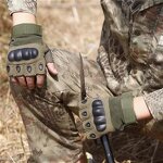 Tactical Fingerless Gloves - Customized for Hunting Cycling Climbing