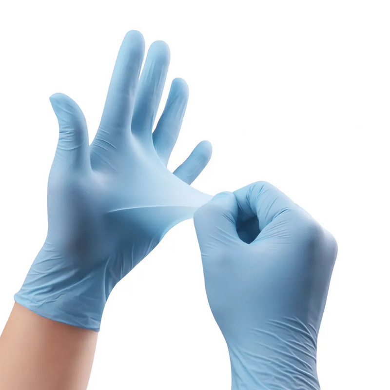 Disposable Nitrile Gloves - Medical Examination Blue Powder Free