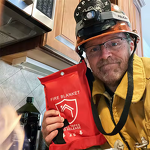 Fire Blanket - Silicone Fiberglass Cloth Emergency Fireproof