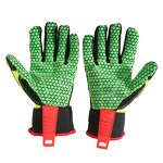Oil Field Drill Gloves - Leather TPR Impact Hand Anti Cut Resistant