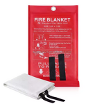 Fire Blanket - Silicone Fiberglass Cloth Emergency Fireproof