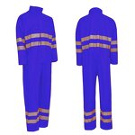 Protective Coverall Manufacturer - Men's Hi-Vis Polyester Plus Size Flame Retardant Engineering Uniform