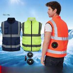 Cooling Fan Jacket Manufacturer - Circulating Air Supply for Laborer Workers & Customizable Logo