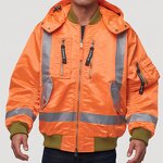 Workwear Jacket Manufacturer - Flame-Resistant Reflective Waterproof Breathable Polyester with Thermal Features