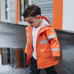 Kids Rainwear Manufacturer - 2024 Customized PU Stand Collar Outdoor Waterproof Overalls Suit Breathable