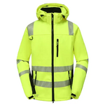 Softshell Jacket Manufacturer - EN ISO 20471 Hi-Vis Reflective Polyester TPU Membrane Water-Repellent