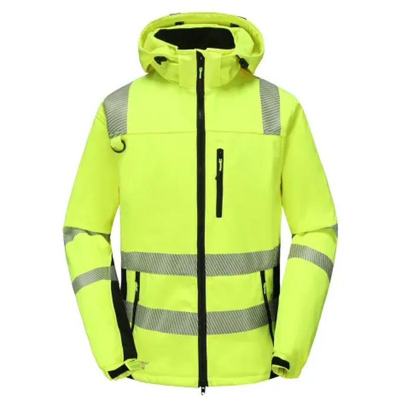 Softshell Jacket Manufacturer - EN ISO 20471 Hi-Vis Reflective Polyester TPU Membrane Water-Repellent