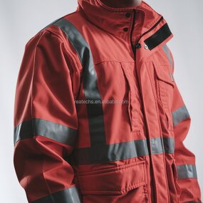 Workwear Jacket Manufacturer - Flame-Resistant Reflective Waterproof Breathable Polyester with Thermal Features