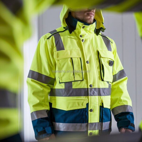Workwear Jacket Manufacturer - OEM Hi Vis Thermal Flame Resistant Breathable Polyester Waterproof Windproof CE