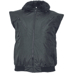 Work Wear Vest Manufacturer - Industrial Professional Detachable Sleeve Fur Lining Polyester Waterproof Bomber