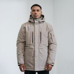 Winter Waterproof Jacket Manufacturer - OEM for Men Blue Color Casual Style with Hood Zipper Closure