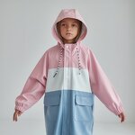 Raincoat Manufacturer - 2024 Casual Print PU for Kids High Quality Waterproof Breathable Stand New Lovely