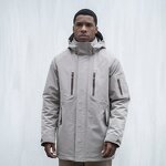 Winter Waterproof Jacket Manufacturer - OEM for Men Blue Color Casual Style with Hood Zipper Closure