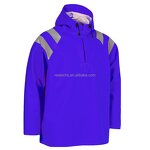 Raincoat Manufacturer - Purple PU Waterproof Working Clothes Customized Windproof Breathable Plus Size