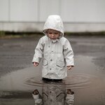 Waterproof Suit Manufacturer - Customized PU for Men and Children Windproof Breathable Orange Raincoat