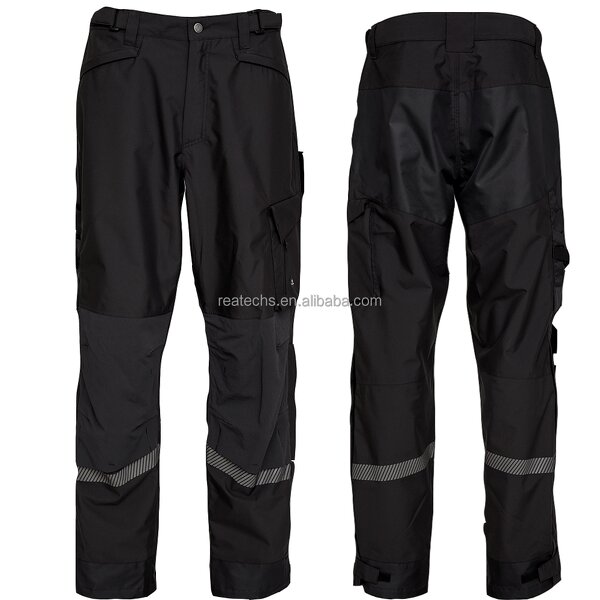 Work Pants Manufacturer - Men's Safety Worker Multi-Pockets Polyester with Breathable Reflective Tape