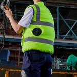 Cooling Safety Jacket Manufacturer - Summer Reflective Ultra-Long Battery Life Multi-Fan Design