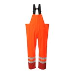Workwear Bib Coverall Manufacturer - High Visibility Polyester Waterproof Anti-Static Reflective Sleeveless EN1149-5