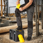 Work Trousers Manufacturer - OEM Men's Safety Cotton and Polyester Cargo Pants with Reflective