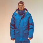 Winter Waterproof Jacket Manufacturer - OEM for Men Blue Color Casual Style with Hood Zipper Closure