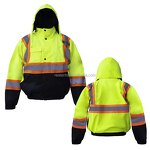 Work Jacket Manufacturer - OEM Hi Viz Waterproof Winter Hooded for Men Plus Size Safety Clothing