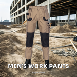 Work Pants Manufacturer - Men's Safety Worker Multi-Pockets Polyester with Breathable Reflective Tape