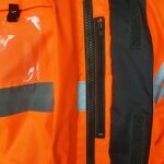 Rain Jacket Manufacturer - Customizable Hi Vis Long Factory-Issued Waterproof Reusable Polyester Cotton Security