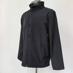 Hooded Jacket Manufacturer - Autumn Winter Unisex High Quality Polar Fleece Quilted Solid Full-Zip Custom Front