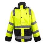 Hi Vis Jacket Manufacturer - Customized Winter Breathable Thermal Reflective Safety Waterproof Bomber Design