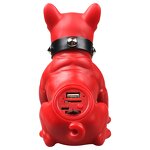 Bluetooth Speaker Manufacturer - Cartoon Dog Enamel Shell Design with Supper Bass FM Radio TF USB