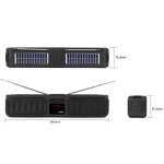 Solar Speaker Manufacturer - 5 Watt Dual Horns with FM Radio Shoulder Strap Support TF USB