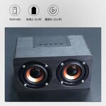 Bluetooth Speaker Manufacturer - Wooden Mini Size with Stereo Woofer FM Radio Support TF USB