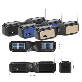 Solar Speaker Manufacturer - Double 2 Inch 10 Watt Dual with USB TF FM Plus BT Speakers