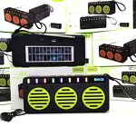 Solar Speaker Manufacturer - Portable with Stereo Woofer Bass FM Radio Solar Power SoundBar Support TF