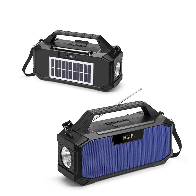 Bluetooth Speaker Manufacturer - Stereo Supper Bass Outdoor with Display Screen Torch FM Radio TF USB