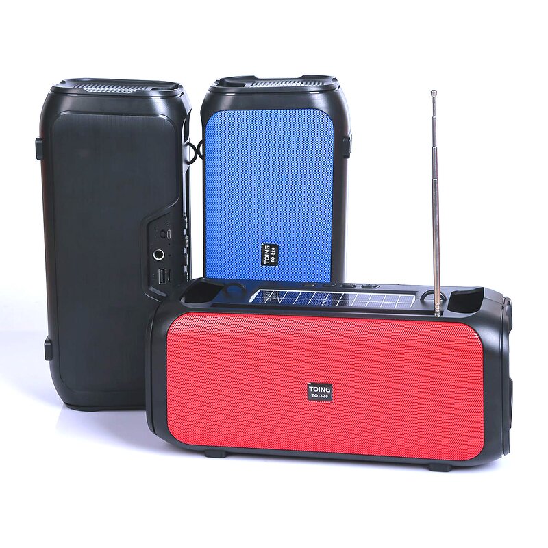 Solar Speaker Manufacturer - Portable with FM Radio Big Sound TF USB Solar Charging