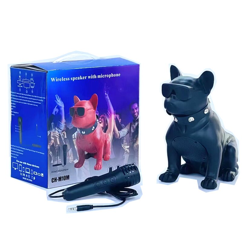 Bluetooth Speaker Manufacturer - Cartoon Dog with Stereo Woofer Bass FM Radio TF USB Active Cute Gift