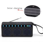 Solar Speaker Manufacturer - Portable with Stereo Woofer Bass FM Radio Solar Power SoundBar Support TF