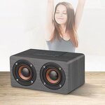 Bluetooth Speaker Manufacturer - Wooden Mini Size with Stereo Woofer FM Radio Support TF USB