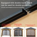 Aluminium Pergola Manufacturer - Customized Sliding Door Resistant Outdoor with Retractable Roof