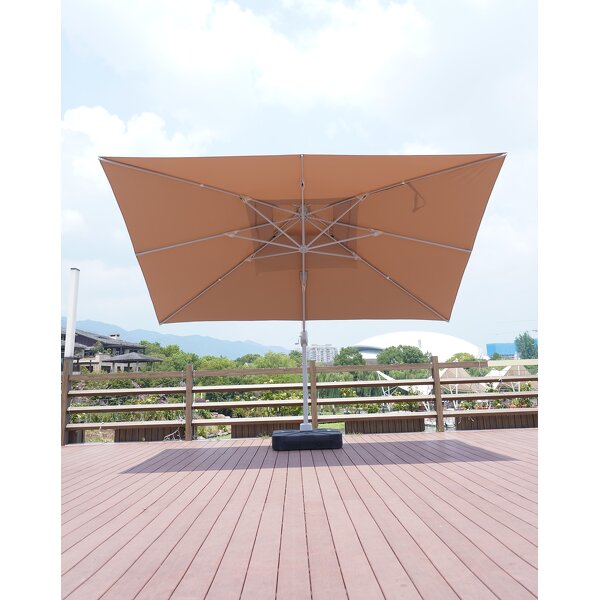 Sunshade Umbrella Manufacturer - Adjustable 3.5*3.5m Outdoor Double Roof Luxury Hotel Style Powder Coated Frame Modern Cantilever