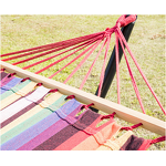 Hammock Bed Manufacturer - Modern Brazilian Style Indoor/Outdoor Steel Stand Cotton Freestanding Canvas for Living Room Kids'